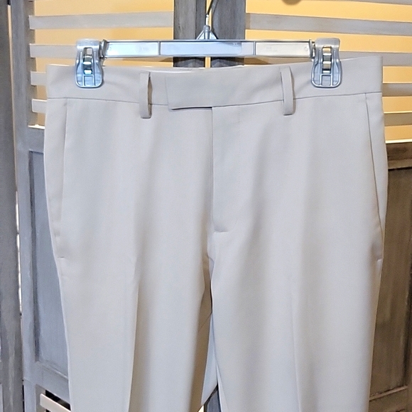 EUC  Men's Kenneth Cole Reaction Stone/Light Oatmeal  Dress pants  30 x 32 - Picture 2 of 8